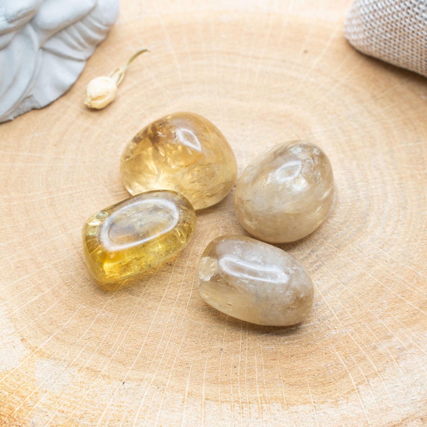 Citrine naturelle AA - Pierre roulée