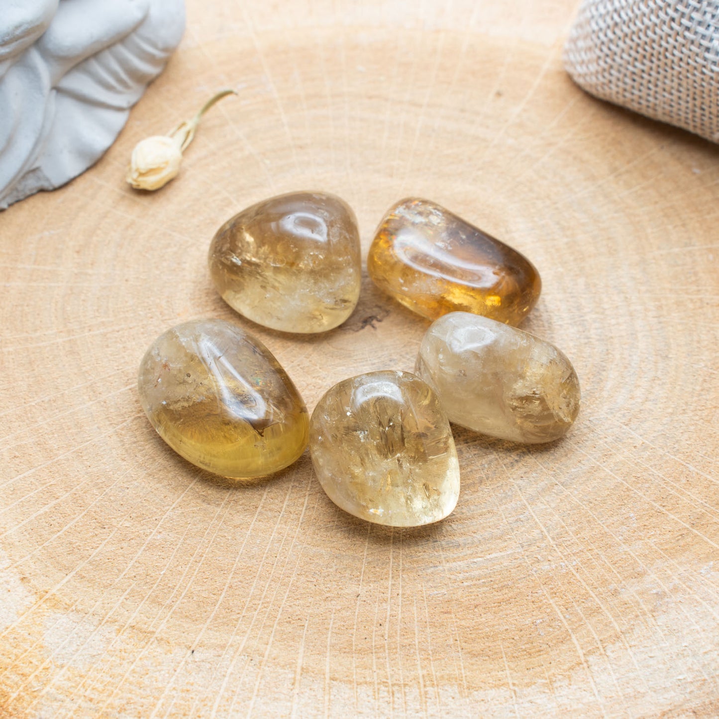 Citrine naturelle - Pierre roulée