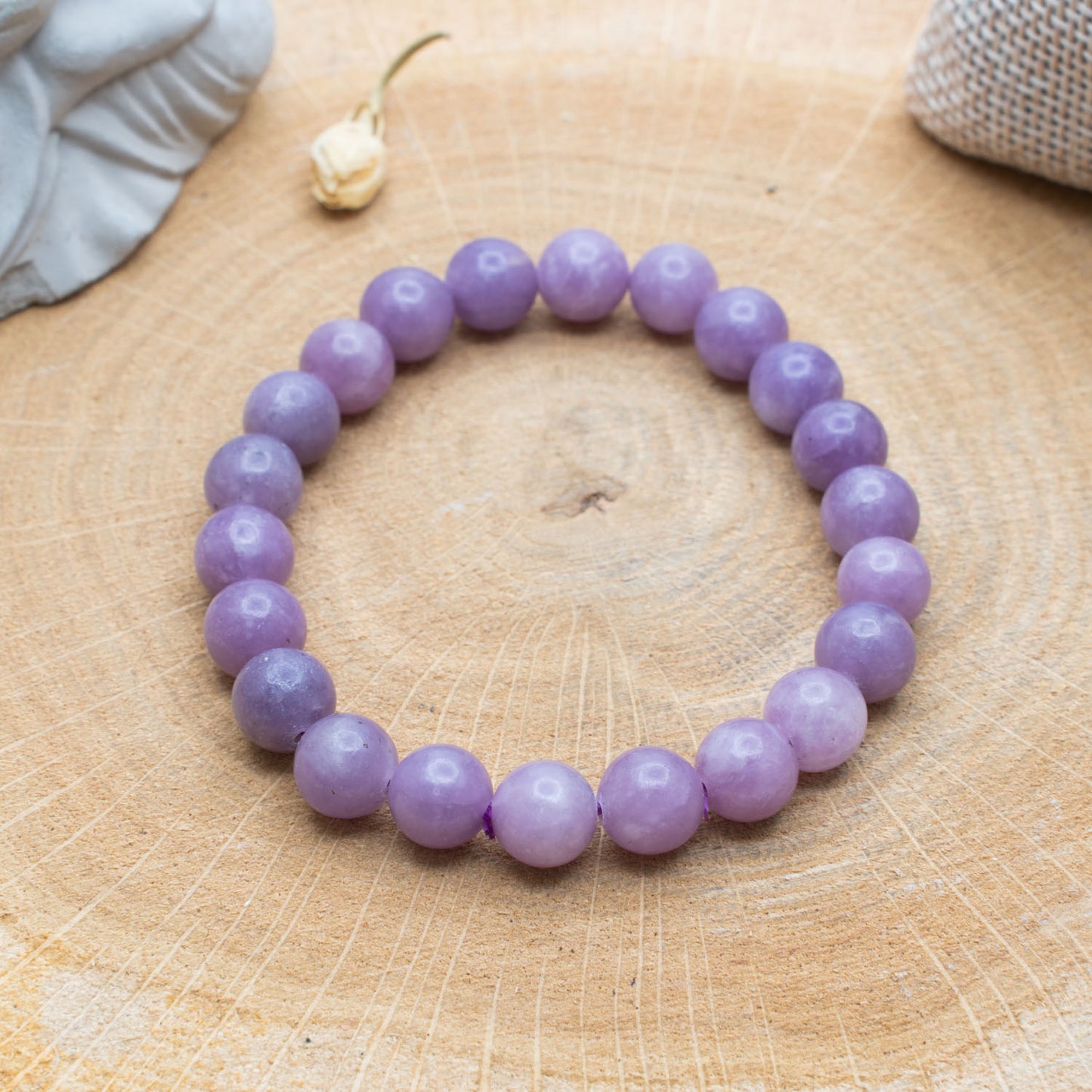 Lépidolite A+ - Bracelet 8mm