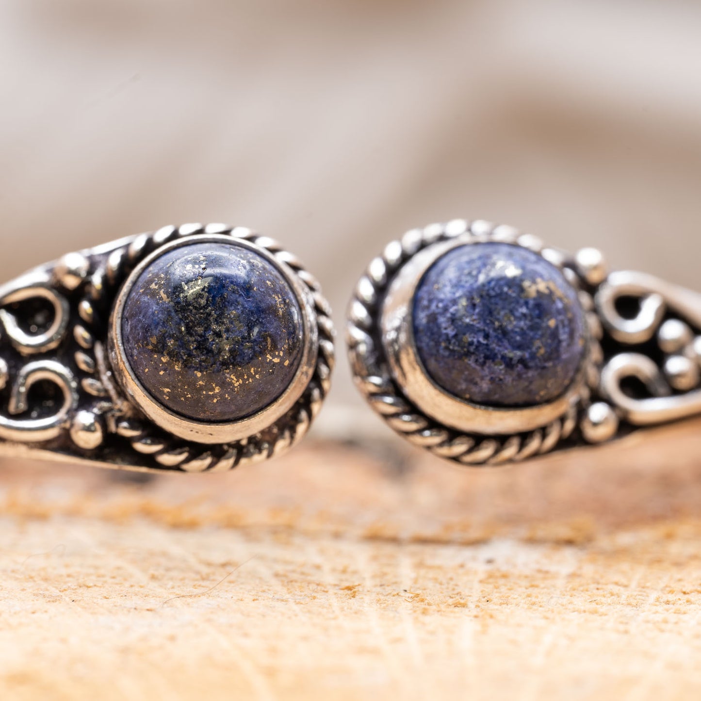 Bracelet Lapis Lazuli & Laiton - rond