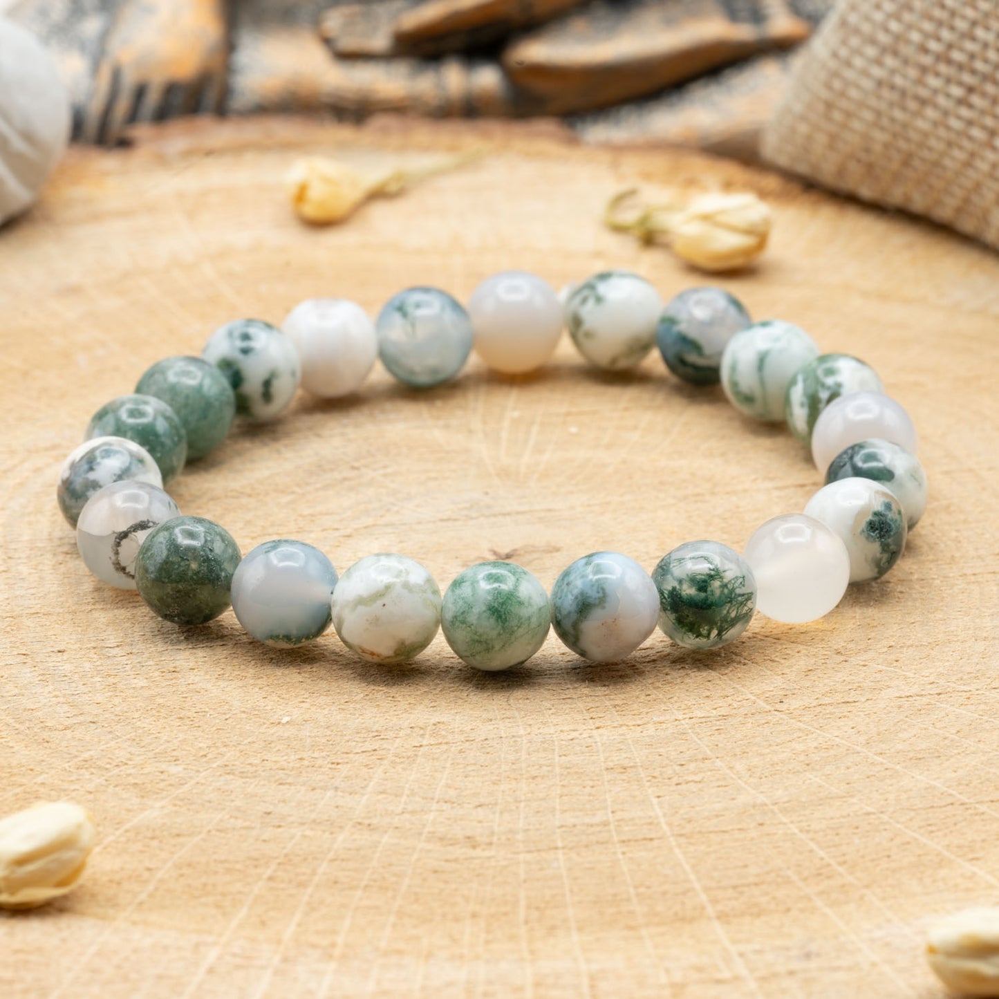 Agate Arbre - Bracelet 8mm