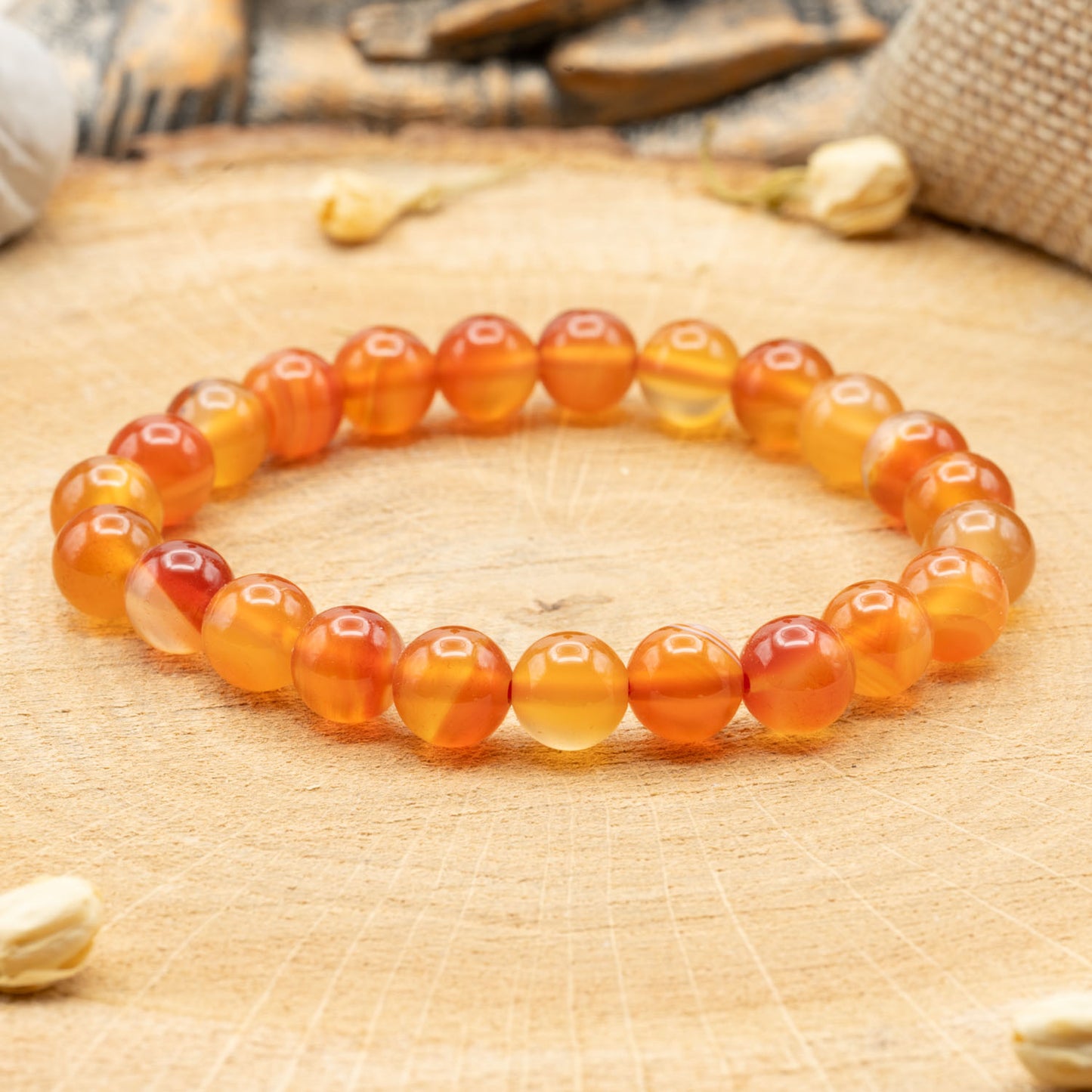 Cornaline - Bracelet 8mm