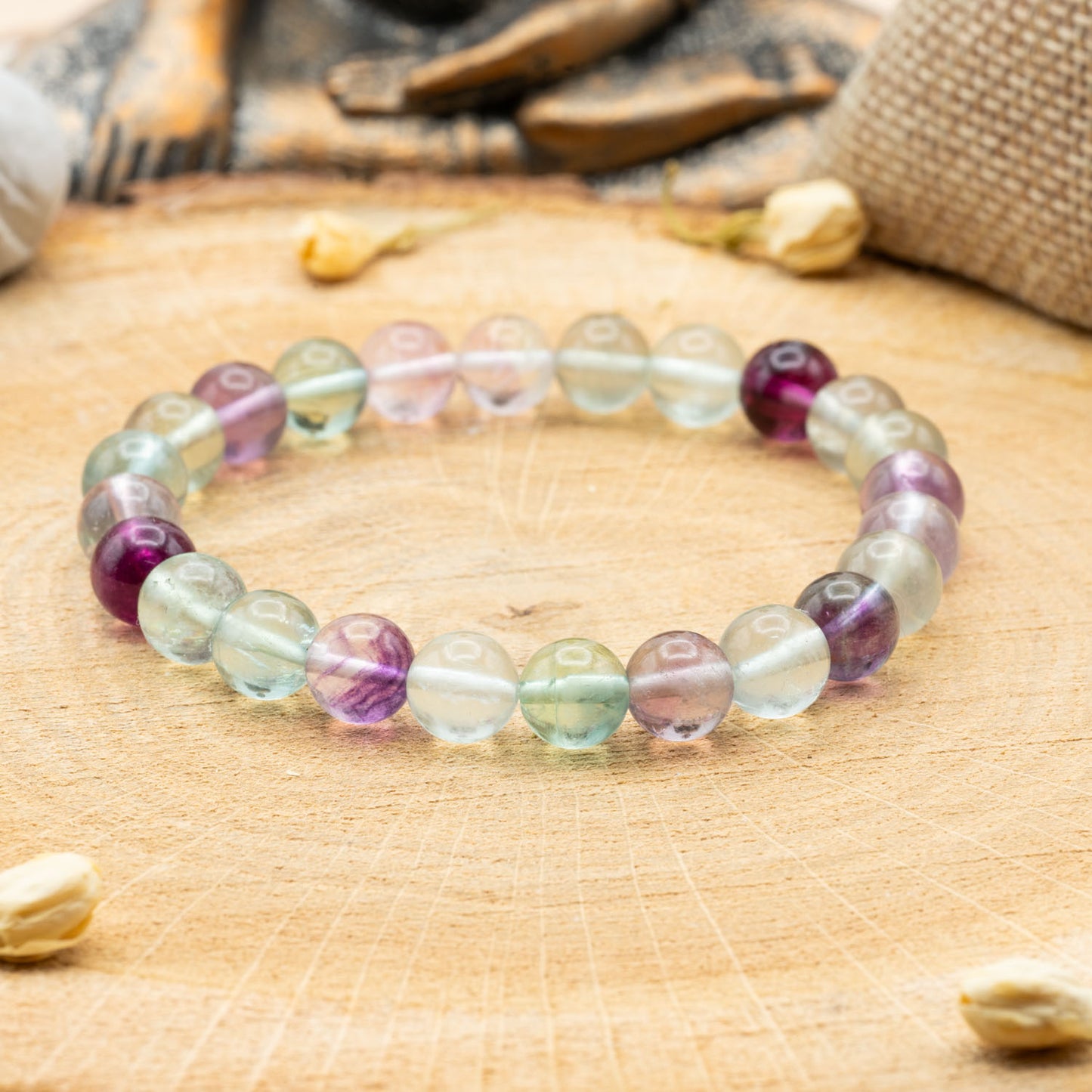 Fluorite AA - Bracelet 8 mm