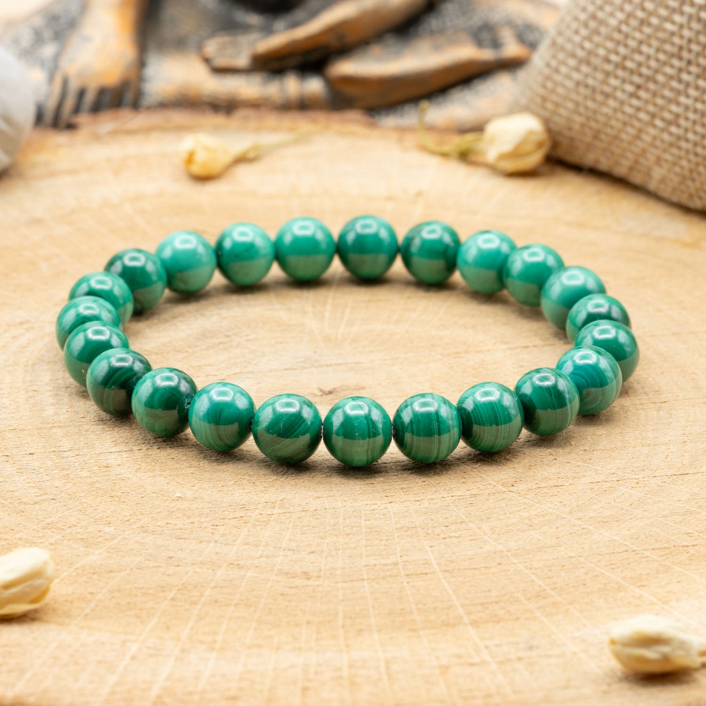 Malachite AA - Bracelet 8mm
