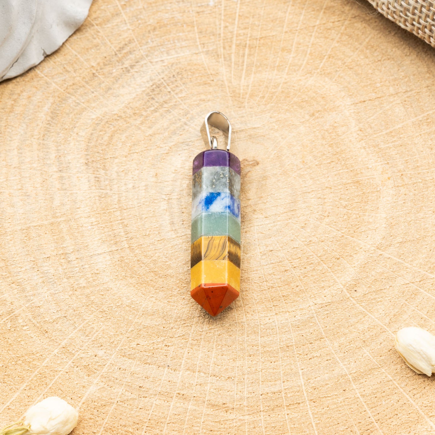 7 Chakras - Pendentif en Pointe