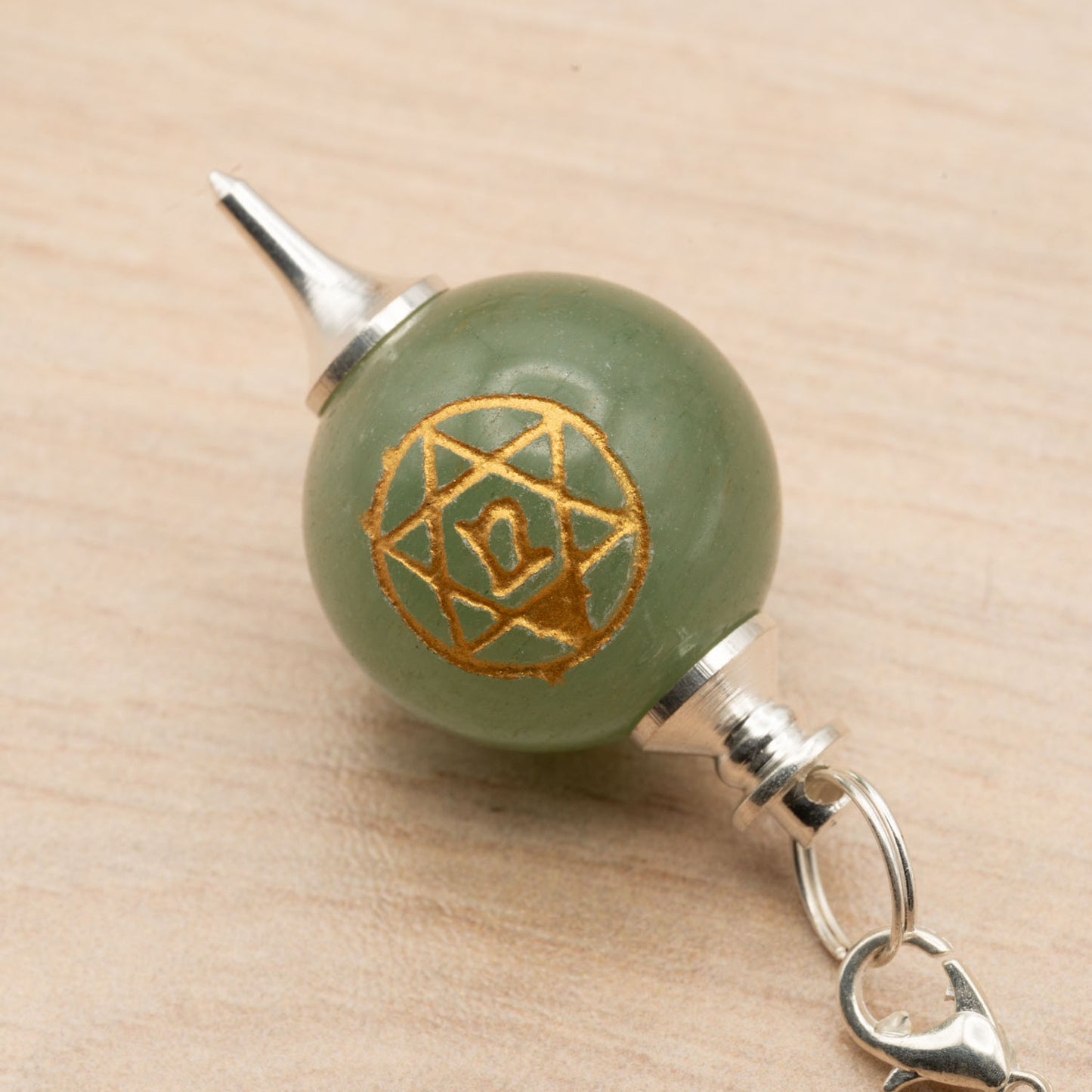 Pendule 4° Chakra Cœur - Aventurine Verte