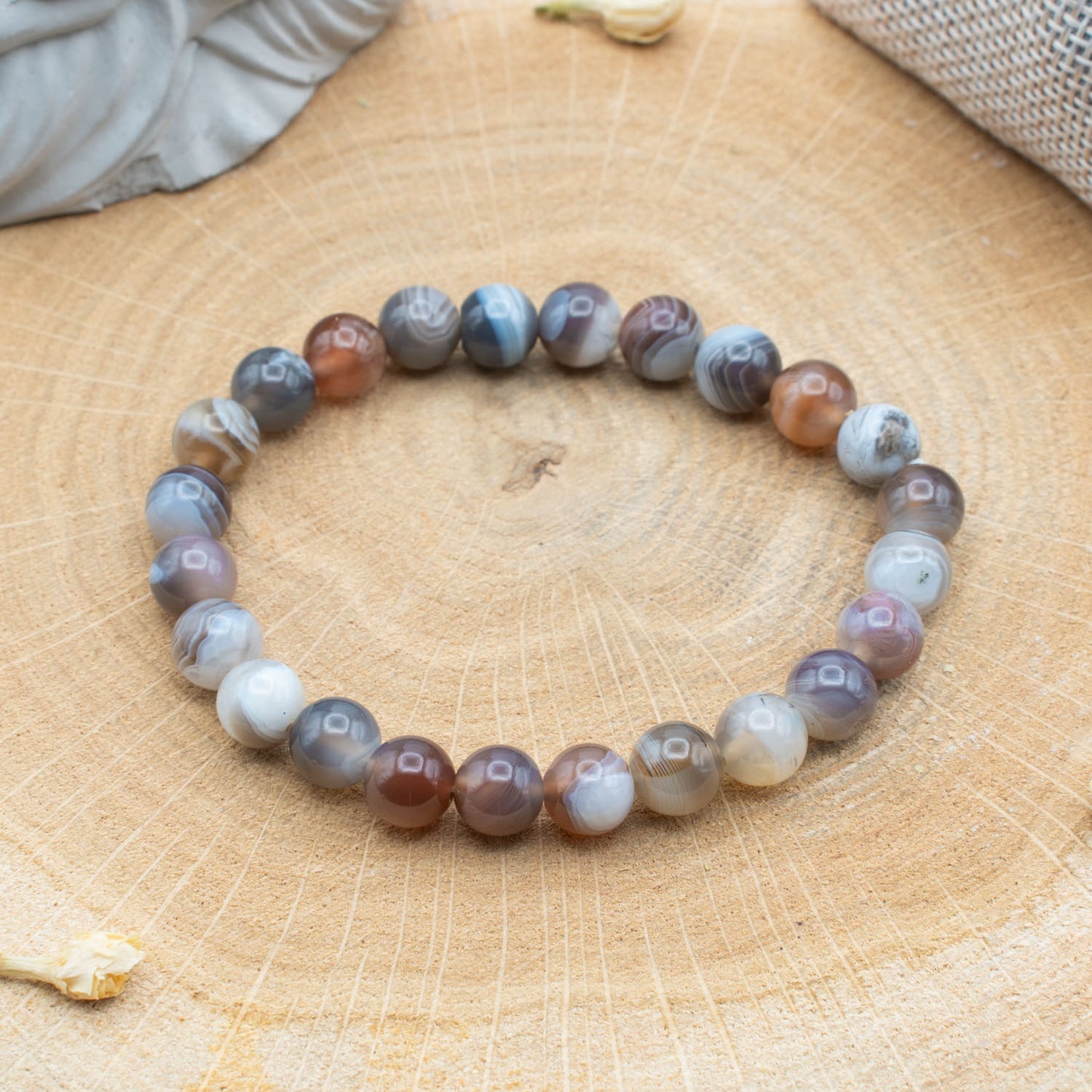 Agate Botswana - Bracelet 8mm