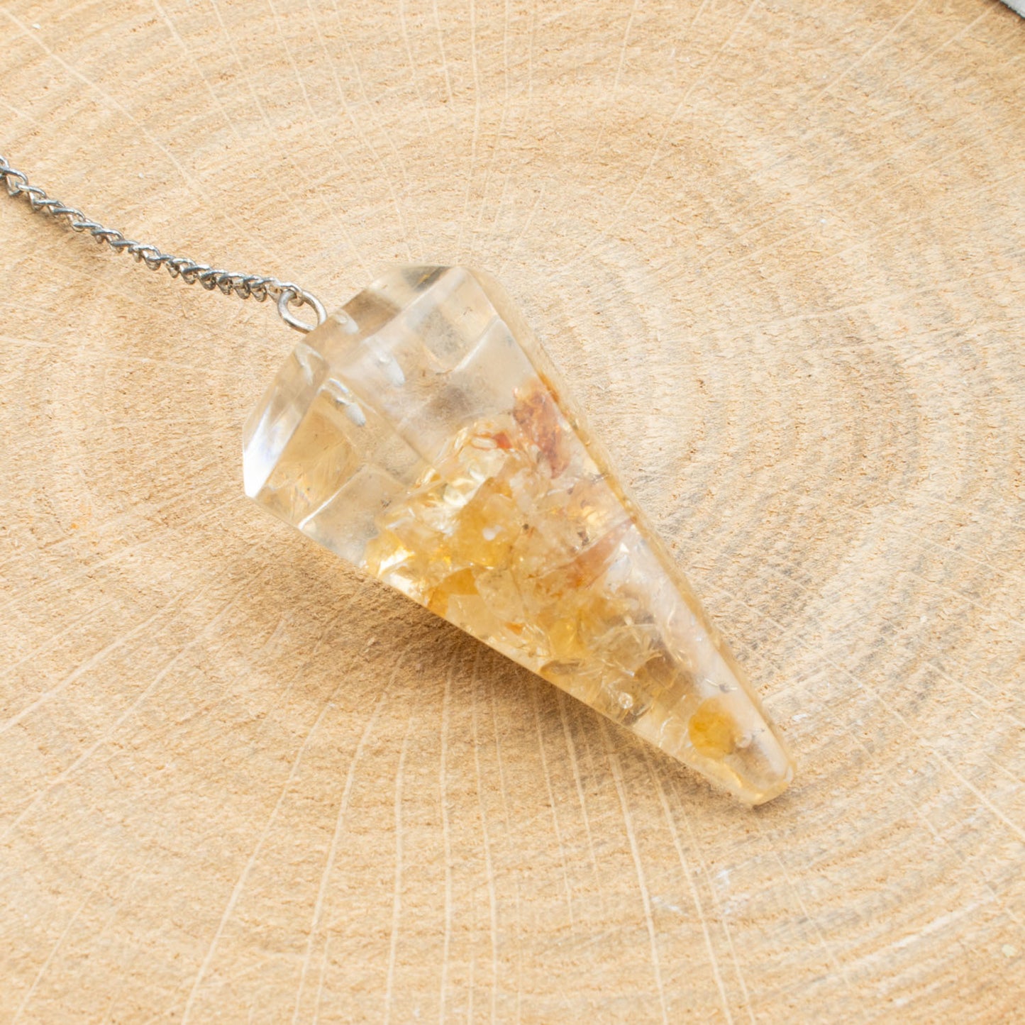 Pendule Orgonite - Citrine