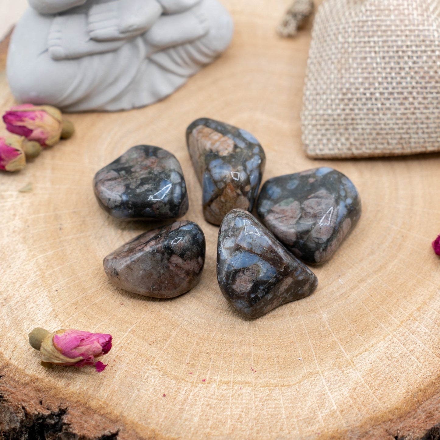 Libérite Bleue - Pierre roulée