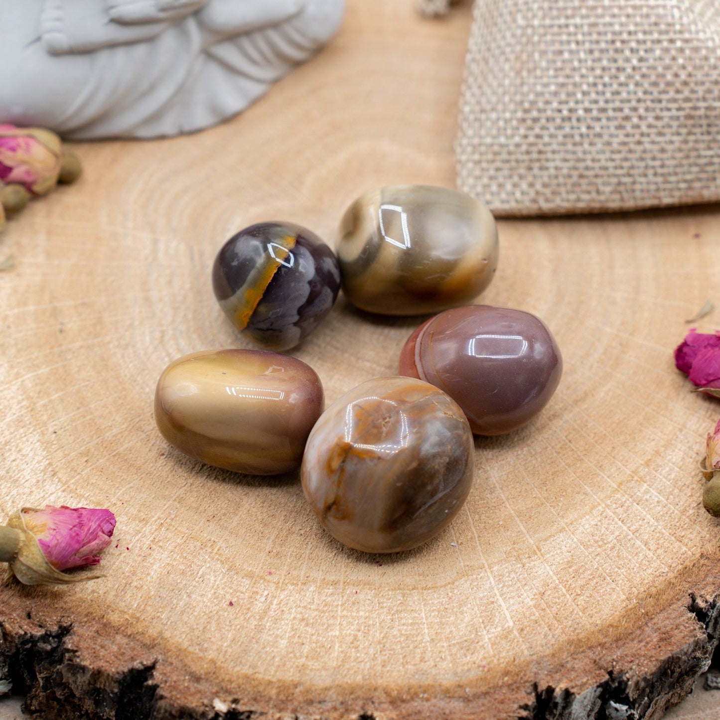 JASPE MOKAÏTE - PIERRE ROULÉE