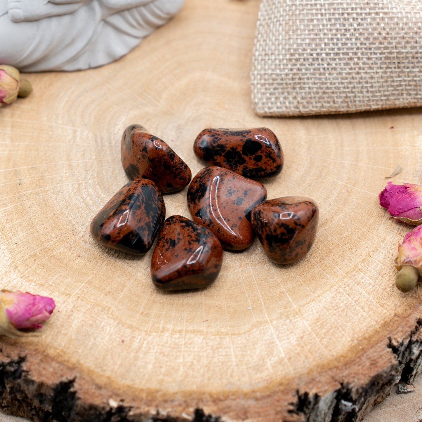 OBSIDIENNE ACAJOU - PIERRE ROULÉE