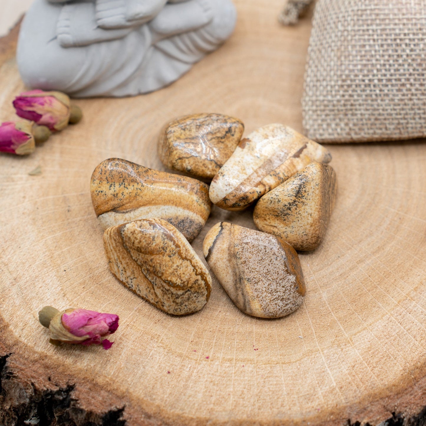 Jaspe Paysage - Pierre roulée