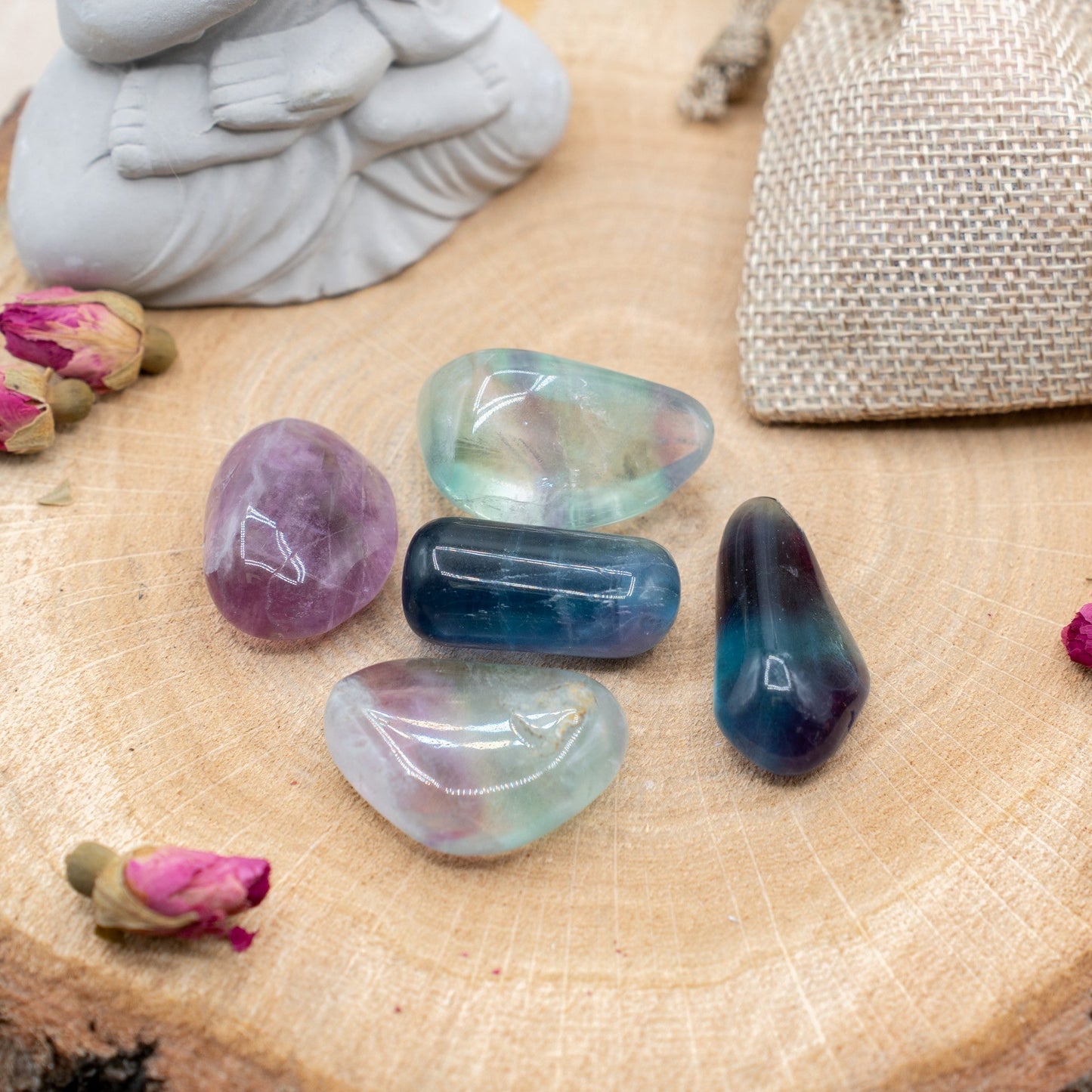 Fluorite - Pierre roulée