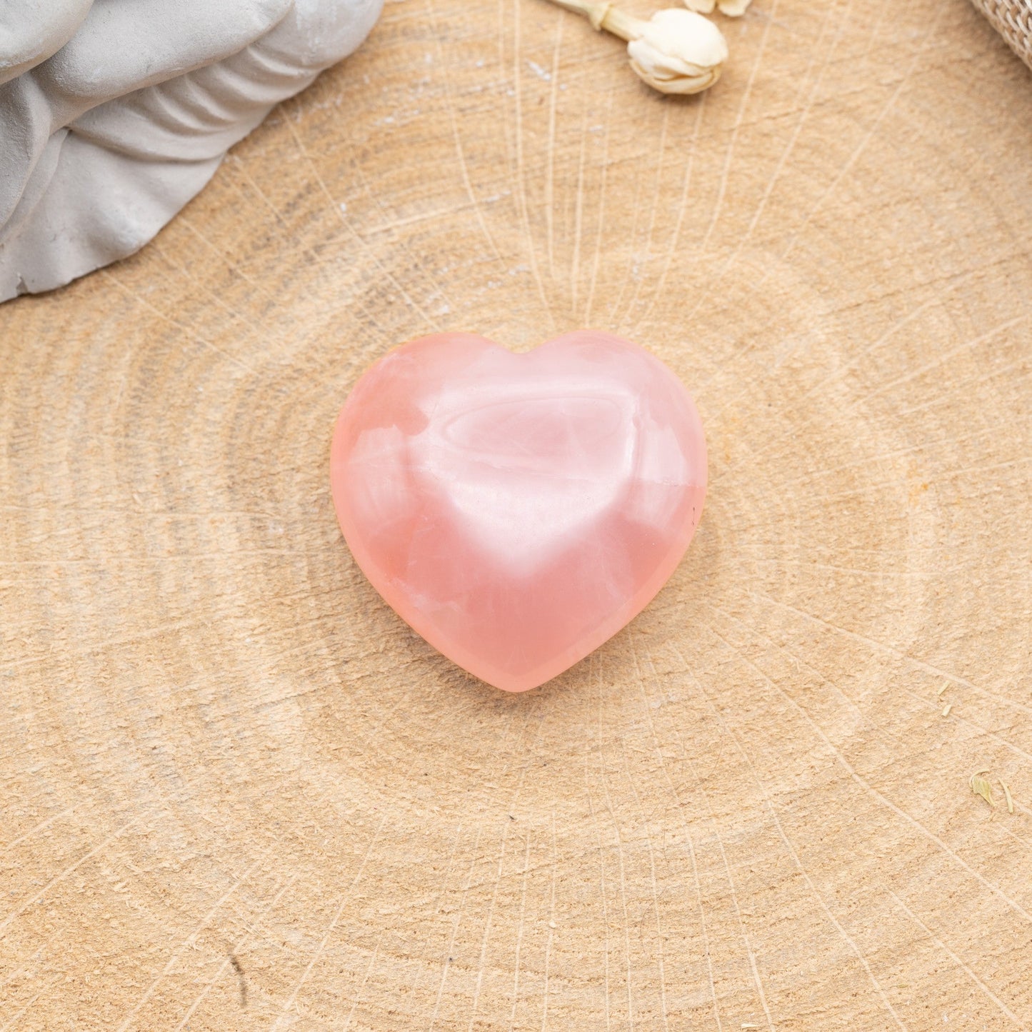 Quartz Rose - Coeur 25mm