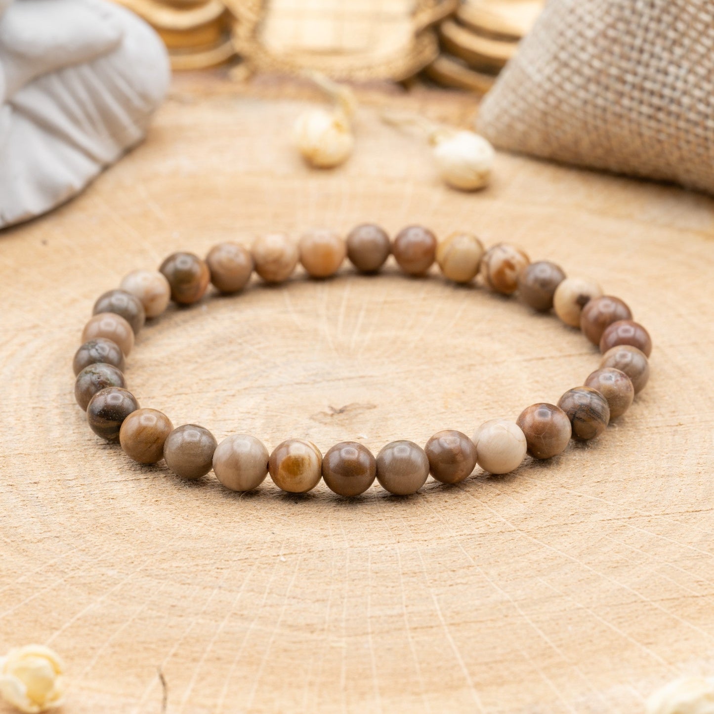 Jaspe Paysage - Bracelet 6mm