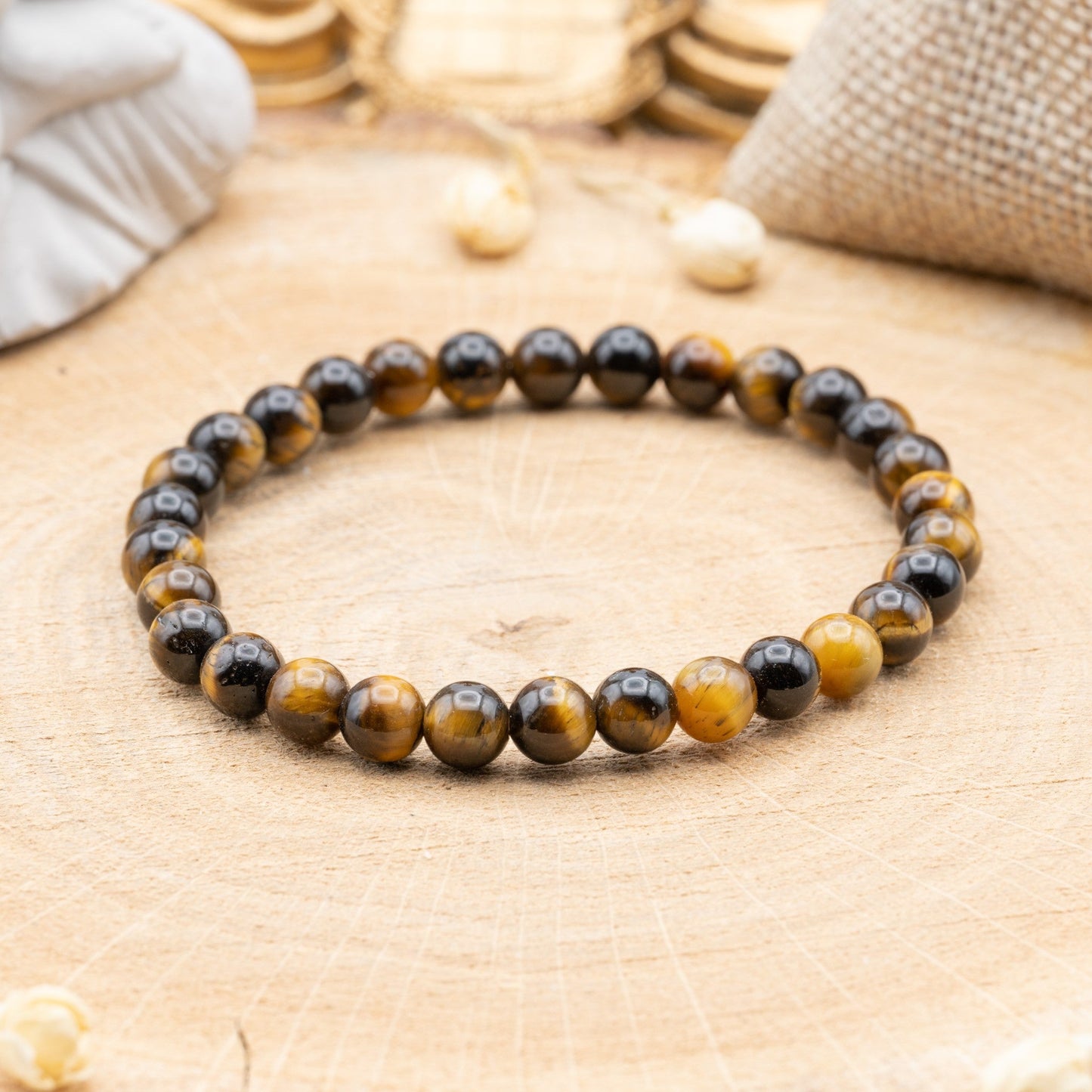 Oeil de Tigre - Bracelet 6mm
