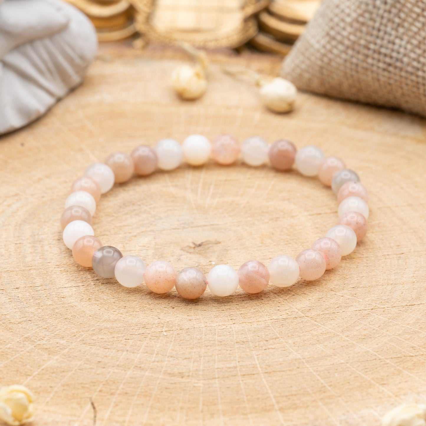Pierre de Lune AA - Bracelet 6mm