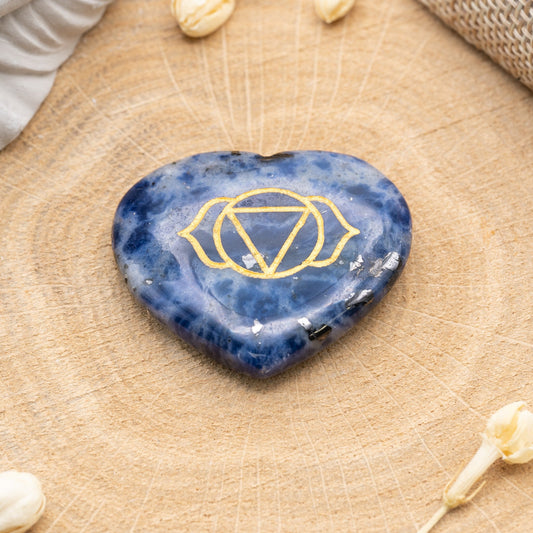Amulette Coeur 6° Chakra du troisième Oeil - Sodalite