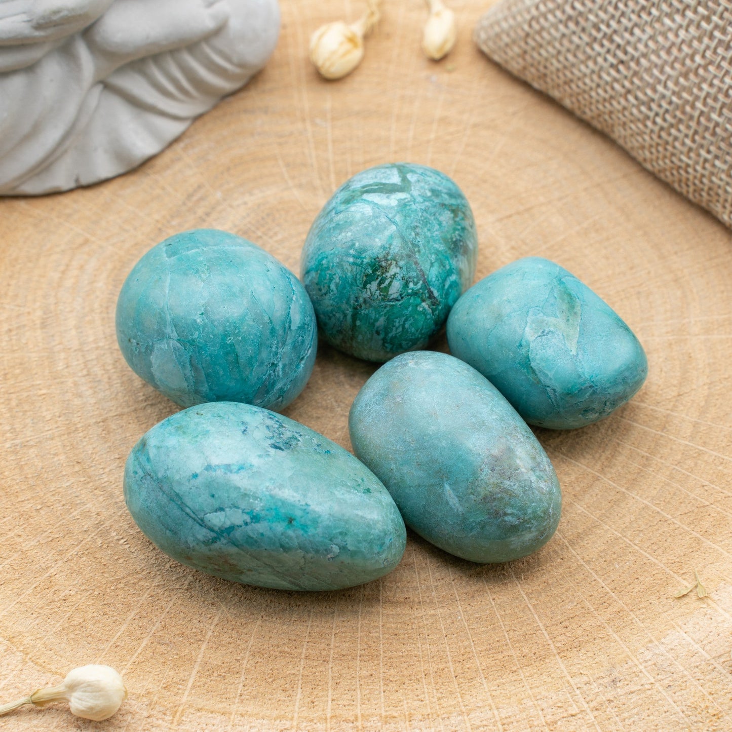 Chrysocolle - Pierre roulée