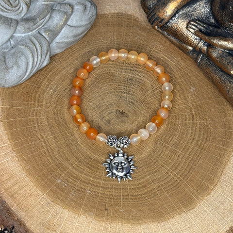 Cornaline & Soleil - Bracelet 6mm