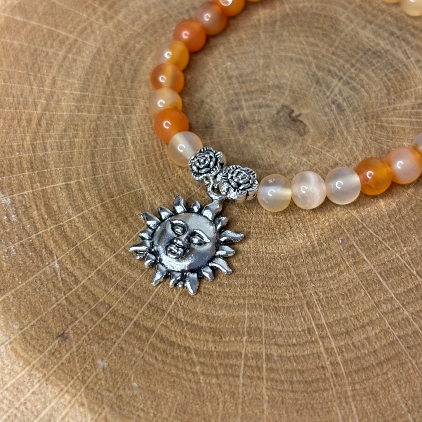 Cornaline & Soleil - Bracelet 6mm