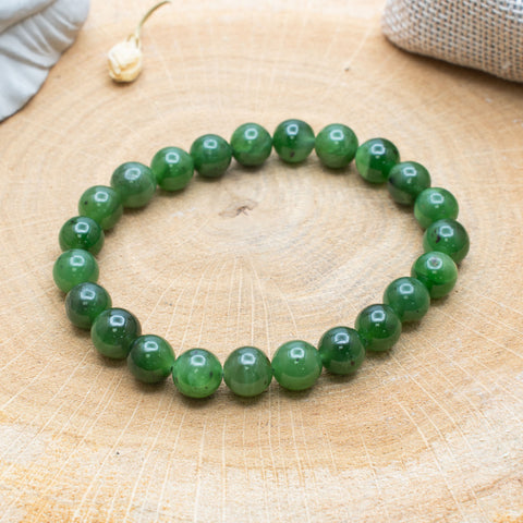 Jade Néphrite AA - Bracelet 8mm