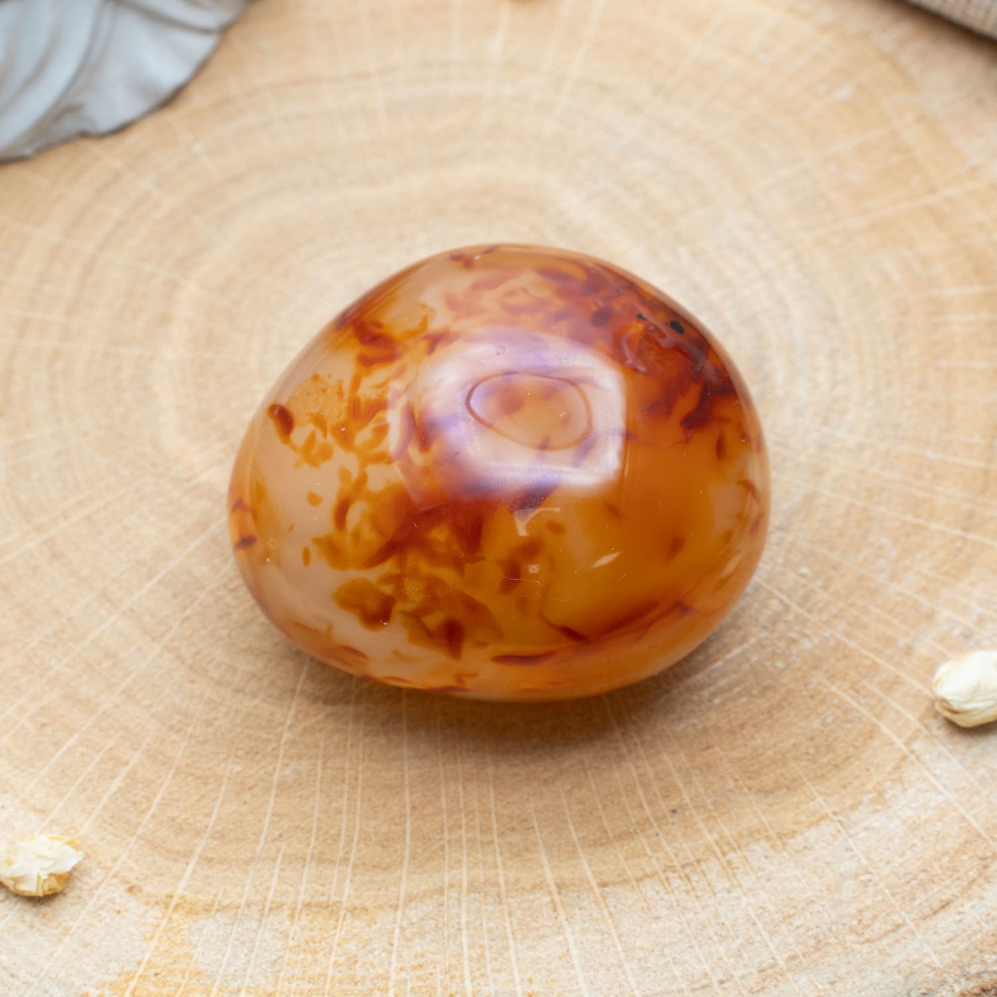 Cornaline - Galet boule