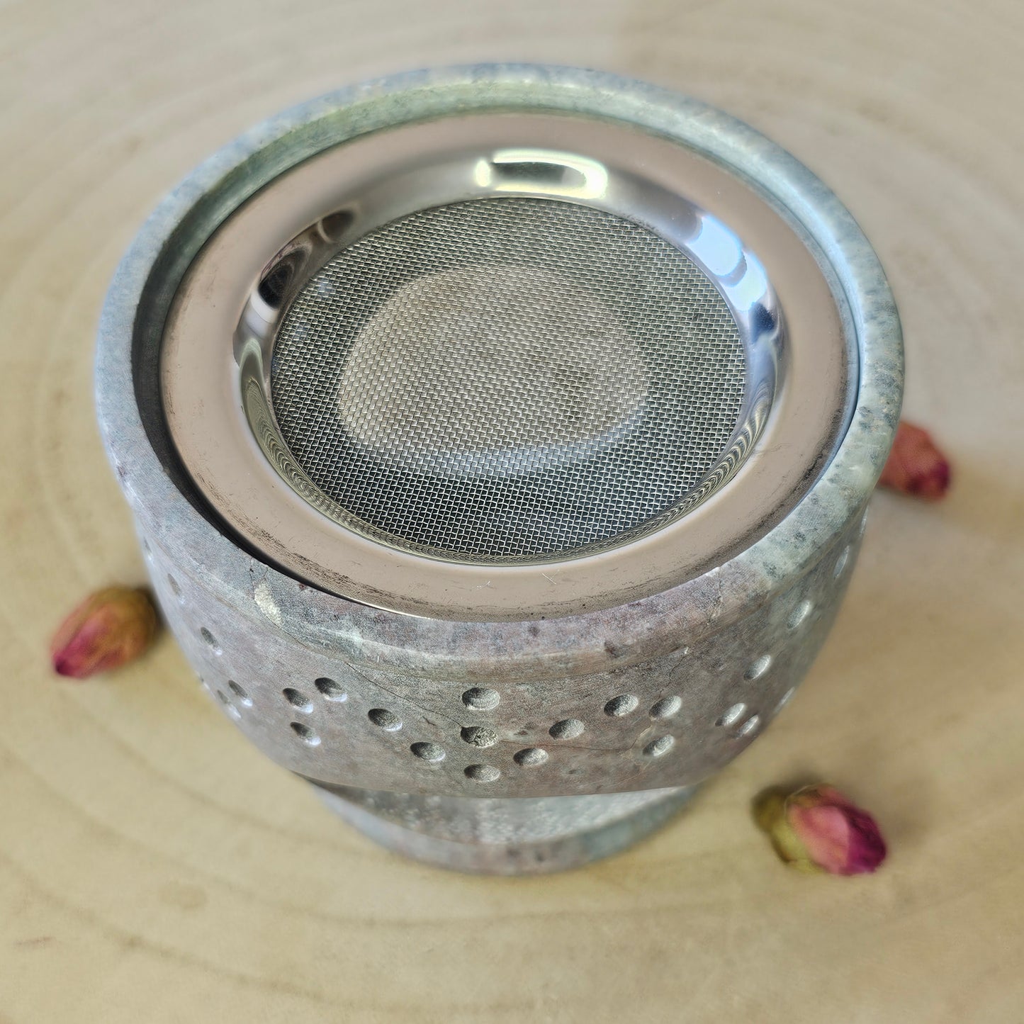 Encensoir Lampe Aromatique - Pierre à savon (9 cm)